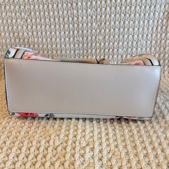 Nine West White Satchel with Pink Floral Print - Picture 5 of 8